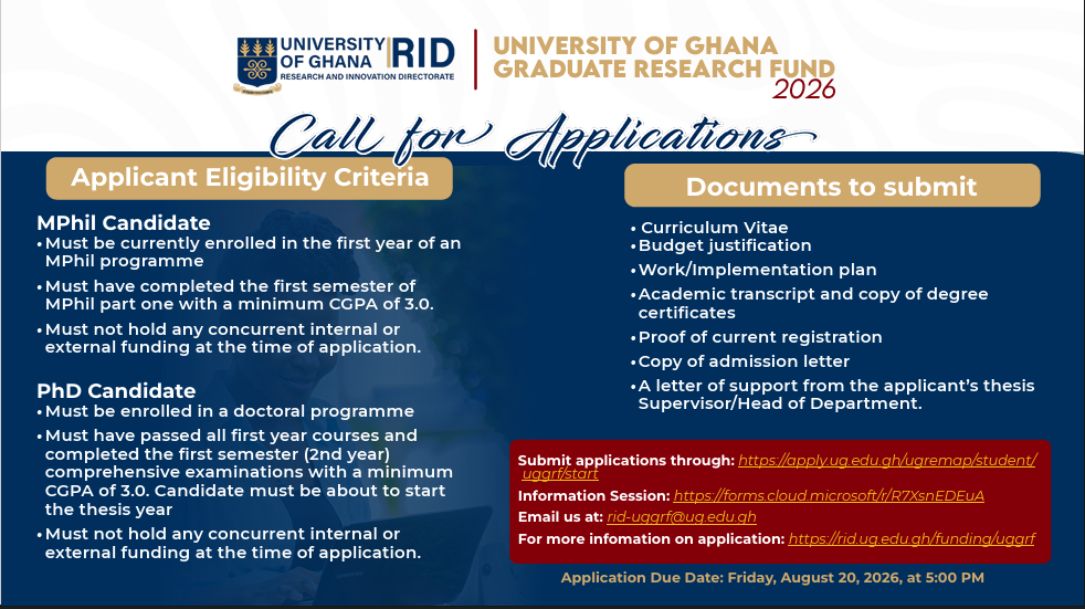 call for application flyer